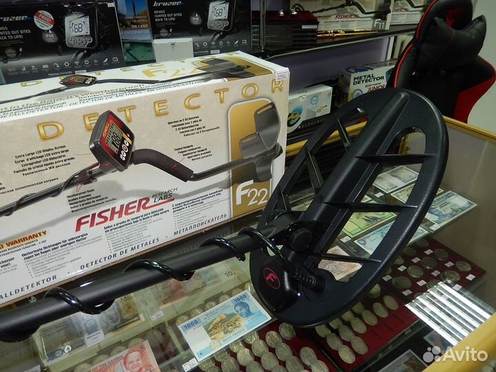 Металлоискатель Fisher F - 22 катушка DD