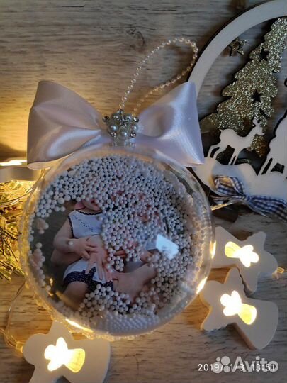 Новогодний шар с фотографией