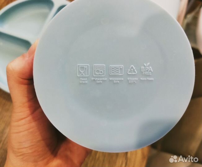 Набор детской силиконовой посуды