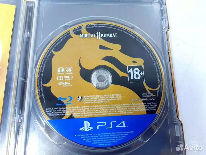 Диск для PS4 Mortal Kombat 11 Steelbook б/у