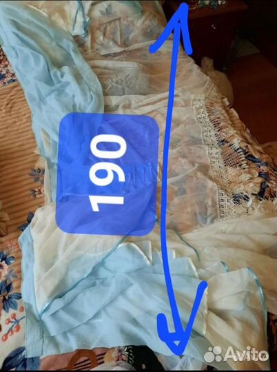 Комплект шторы и тюль бу