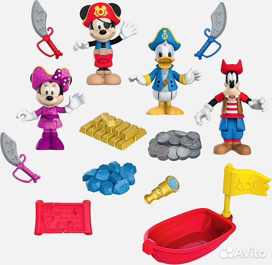 Микки Маус Набор фигурок Пиратское приключение