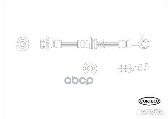 Шланг тормозной nissan: qashqai/ qashqai +2 1.5