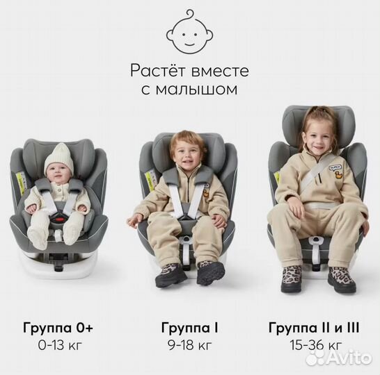 Автокресло Happy Baby Unix бежевое