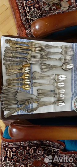 Мельхиоровые столовые наборы