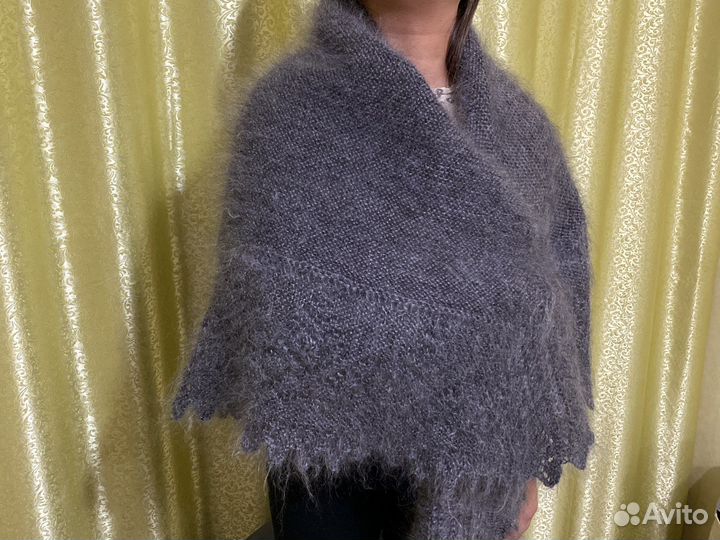 Платок шаль пуховая 120x120 см