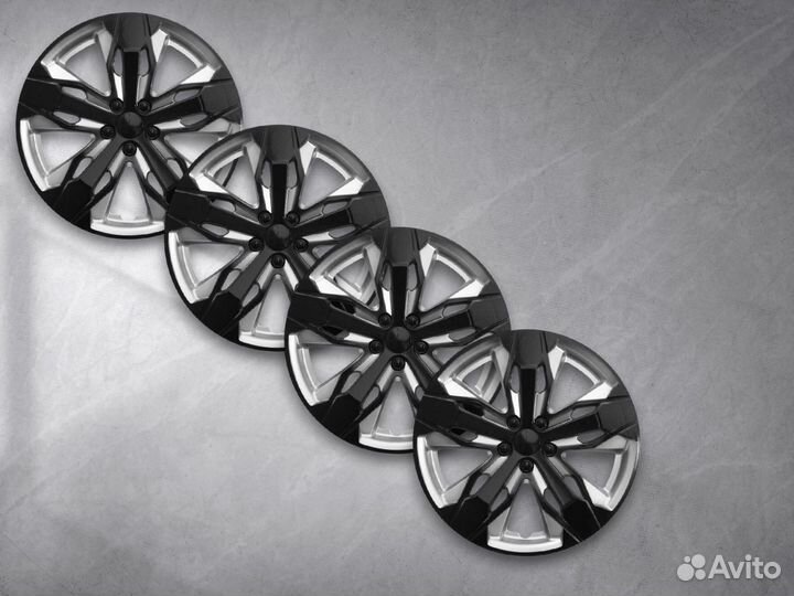 Колпаки на колеса r 16 комплект 4 штуки