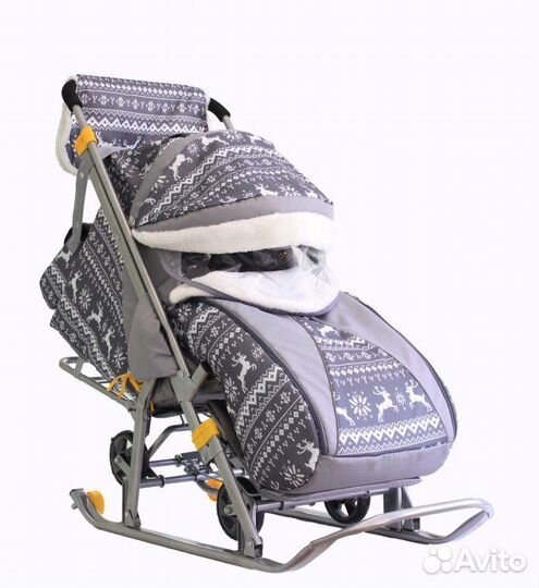 Детские санки коляска
