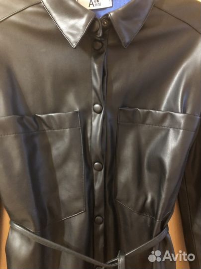 Рубашка из экокожи