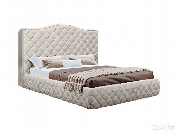 Кровать двуспальная престиж, Бархат 10 (160)