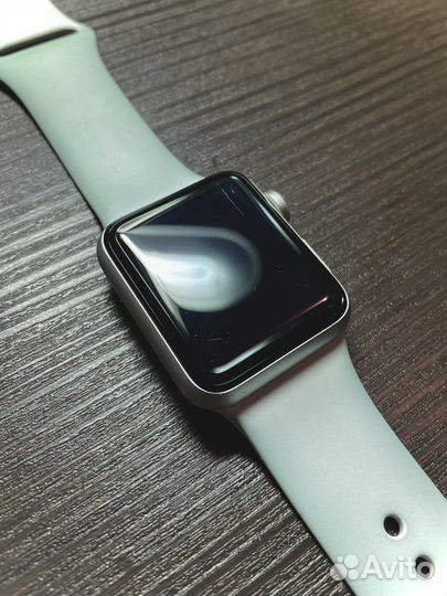 Часы apple watch 3 38 mm, Б/У; + 2 ремешка