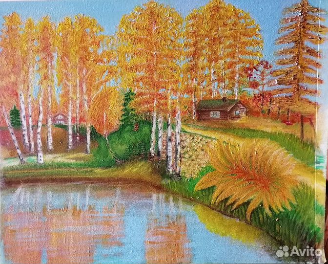 Картина маслом на холсте пейзаж, портрет на заказ