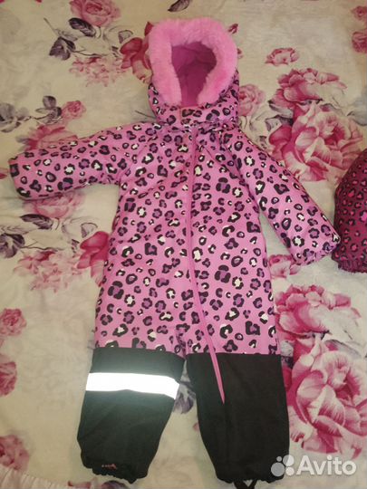 Комбинезон зимний для девочки(для двойни)