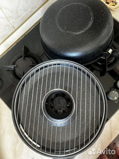 Сковорода гриль-газ с мраморным покрытием