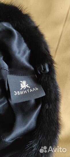 Норковый мягкий берет