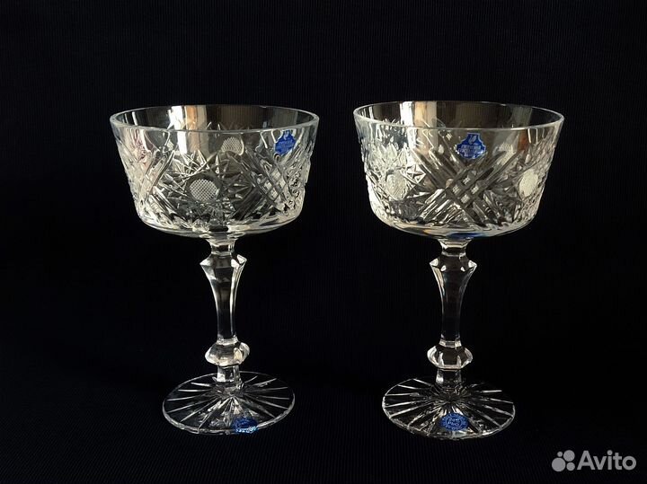 Хрустальная конфетница на ножке гхс