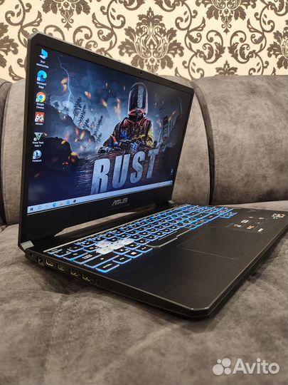 Игровой ноутбук Asus 8ядер 8gb SSD+HDD gtx1650 4gb