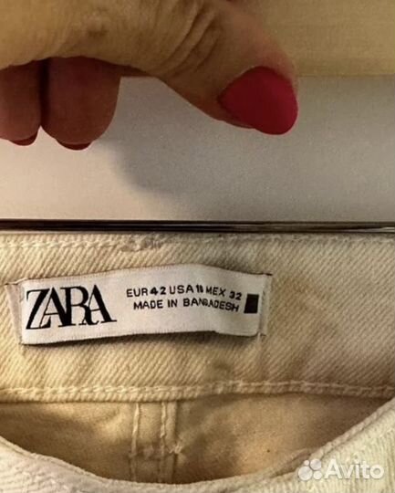 Zara джинсы 42 размер