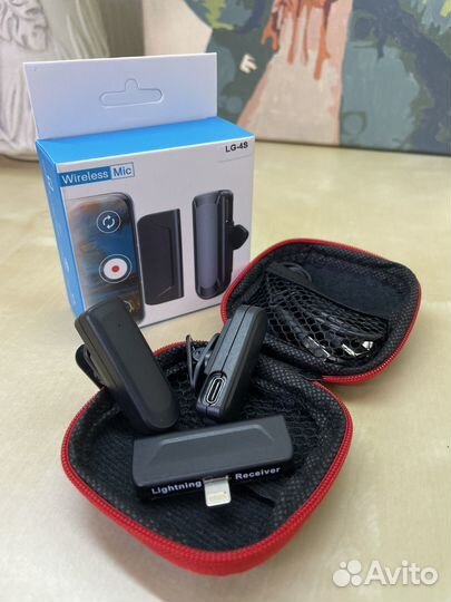 Беспроводной петличный микрофон Lightning 2 штуки