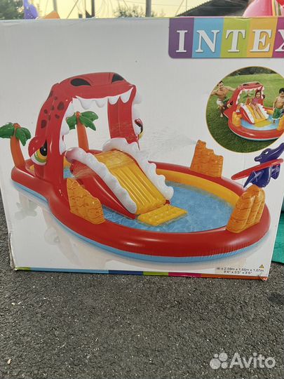 Надувной Игровой центр бассейн intex dino