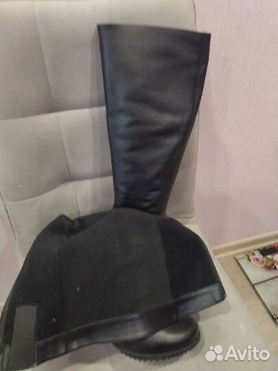 Сапоги димесезонные, натуральные, новые