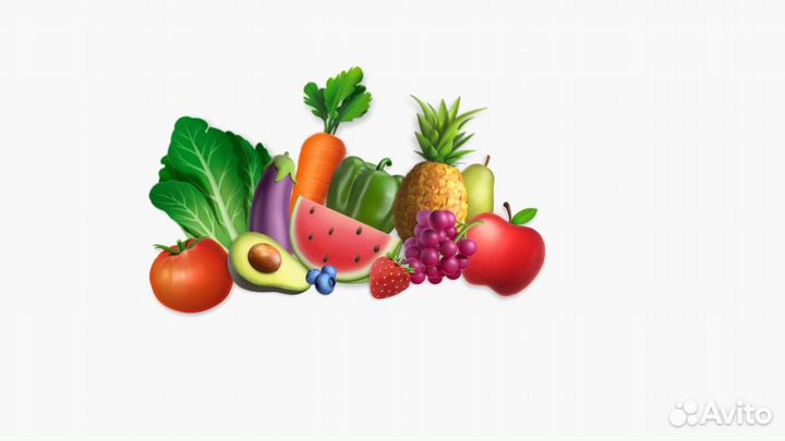 Продавец на овощи фрукты