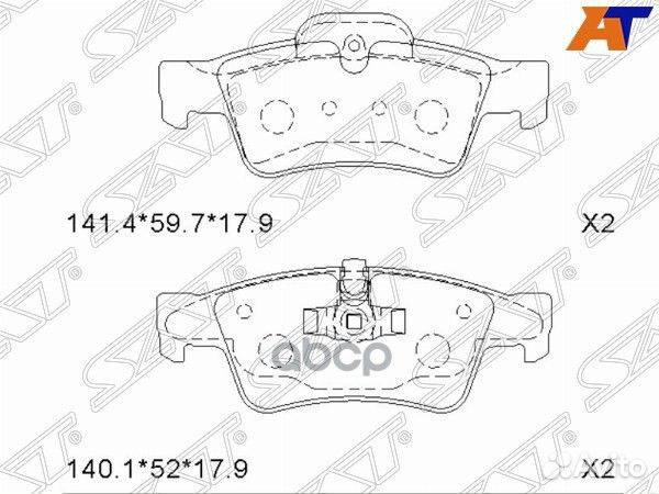 Колодки тормозные зад mercedes GL X164/ML W164