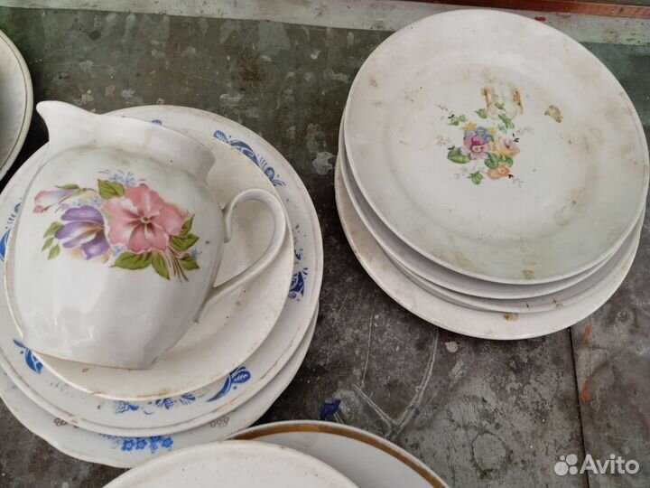 Посуда СССР тарелкиразные