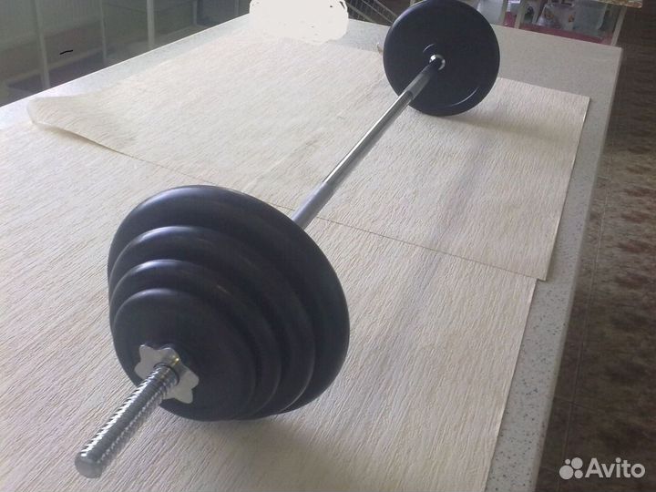 Соберем штангу разборную с прямым грифом