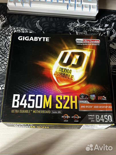 Материнская плата Gigabyte b450m s2h