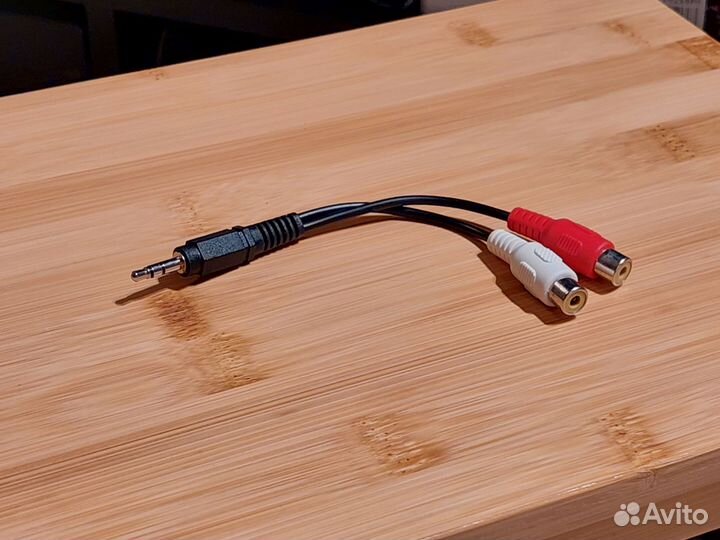 Переходник адаптер 3,5 мм Jack — RCA (тюльпан)