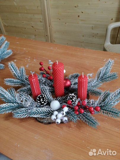 Новогодний подсвечник