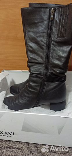 Сапоги осень весна женские на каблуке