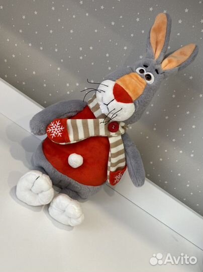 Мягкая игрушка заяц