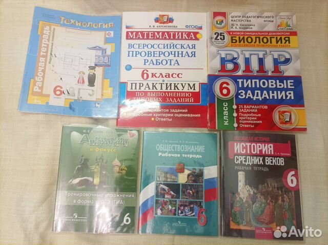 Рабочие тетради 6 класс