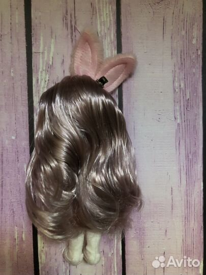 Кукла Баболи шарнирная 16 см с ушами кролика