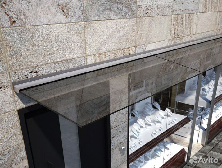 Навес из стекла