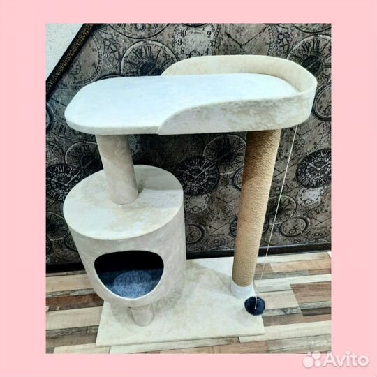 Для Мейн-куна домик с когтеточкой