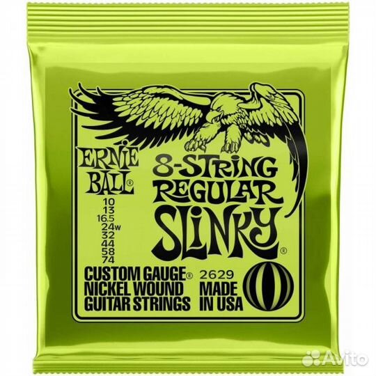 Струны для электрогитары 10-74 Ernie Ball 2629 8 S