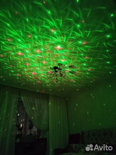 Лазерный проектор, светомузыка