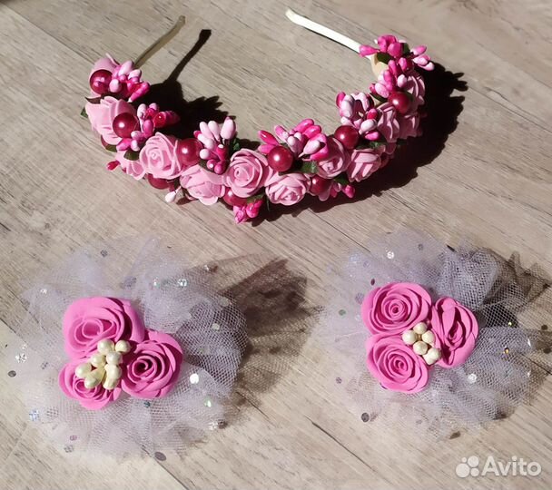 Ободок для волос ручной работы