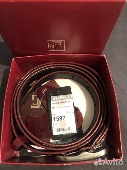 Ремень женский натуральная кожа