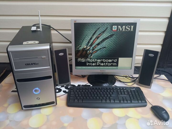 Компьютер в сборе. Intel Xeon E5440, 4 гига, 4ядра