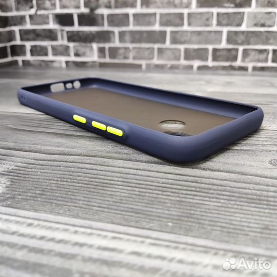 Чехол для Realme C21Y пластиковый синий