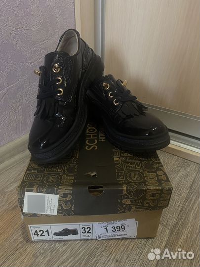 Лоферы школьные для девочки