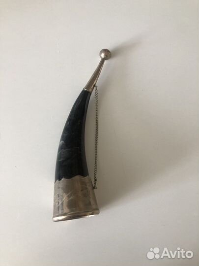 Рог сувенирный настаящий