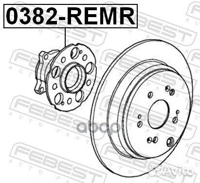 Ступица задняя (honda CR-V RE3/RE4 2007) febes