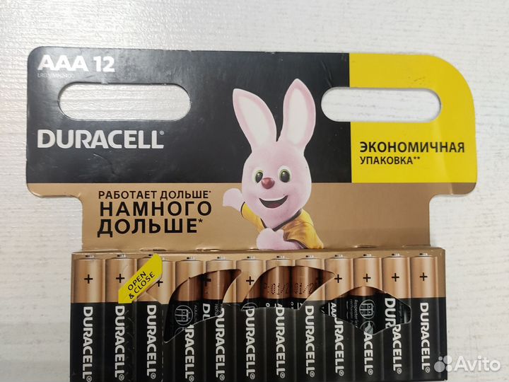Батарейки пальчиковые и мизинчиковые Duracell