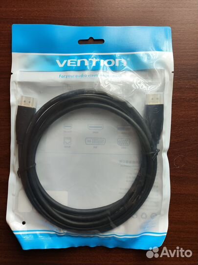 Кабель DP Vention DisplayPort v1.4 2М Новый