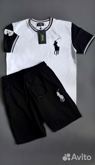 Костюм Polo Ralph Lauren шорты + футболка мужской